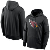 Arizona Cardinals Fan Gear Primary Logo Therma Performance Pullover Hoodie Black