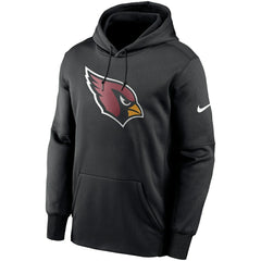 Arizona Cardinals Fan Gear Primary Logo Therma Performance Pullover Hoodie Black