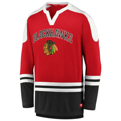 NHL Chicago Blackhawks Fanatics Iconic Slapshot Long Sleeve T-Shirt - Red/Black