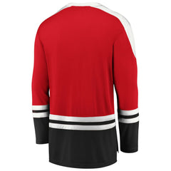 NHL Chicago Blackhawks Fanatics Iconic Slapshot Long Sleeve T-Shirt - Red/Black