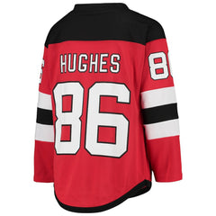 NHL Jack Hughes New Jersey Devils Youth Home Player Replica Jersey - Red