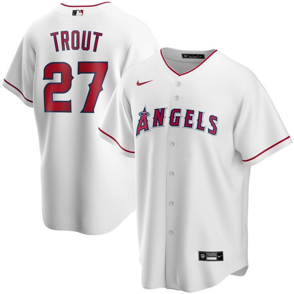 MLB Mike Trout Los Angeles Angels Nike Youth Alternate Replica Player Jersey - White