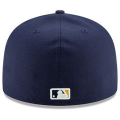 Milwaukee Brewers New Era Home Authentic Collection On-Field 59FIFTY Fitted Hat - Navy Hats
