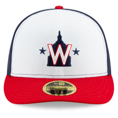Washington Nationals New Era Alternate 2020 Authentic Collection On-Field Low Profile Fitted Hat - White/Navy Hats