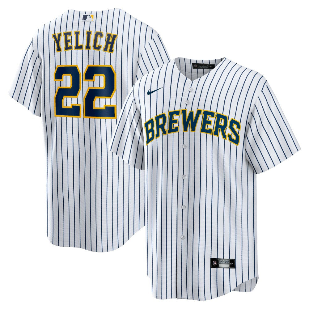 MLB Christian Yelich Milwaukee Brewers Nike Alternate Replica Player Jersey - White