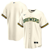 MLB Milwaukee Brewers Nike Home Replica Team Jersey - Cream