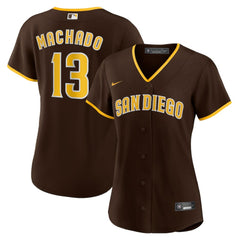 MLB Manny Machado San Diego Padres Nike Women's Road Replica Player Jersey - Brown
