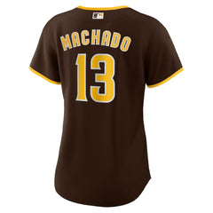 MLB Manny Machado San Diego Padres Nike Women's Road Replica Player Jersey - Brown