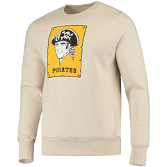 Pittsburgh Pirates Majestic Threads Fleece Pullover Sweatshirt - Oatmeal Pullover