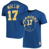 Chris Mullin Golden State Warriors Hardwood Classics Name & Number Team T-Shirt Royal