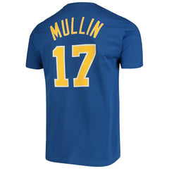 Chris Mullin Golden State Warriors Hardwood Classics Name & Number Team T-Shirt Royal