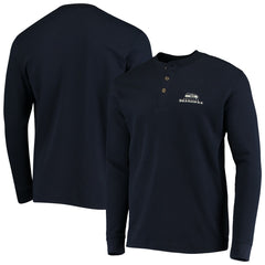 Seattle Seahawks Dunbrooke Logo Maverick Thermal Henley Long Sleeve T-Shirt Navy