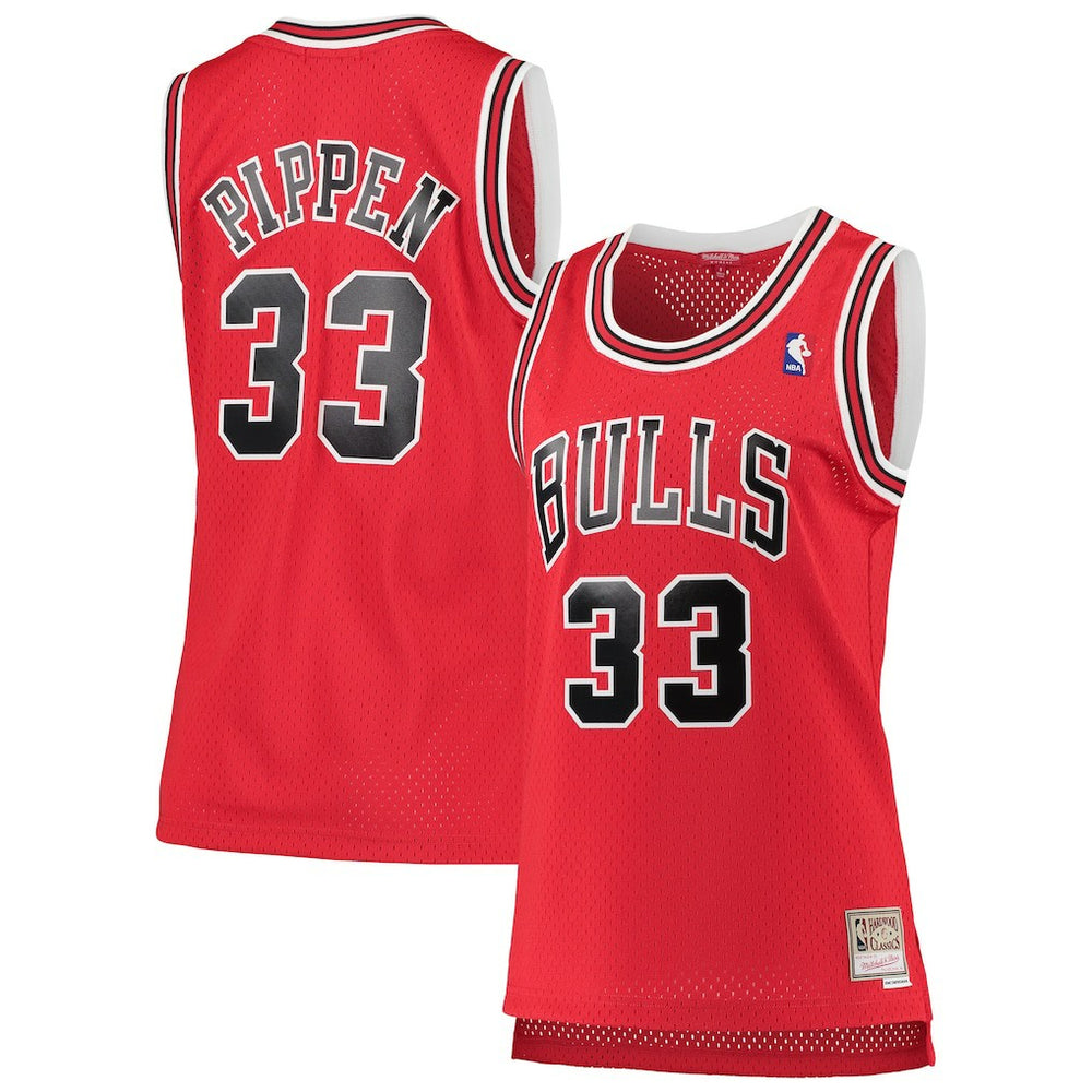 NBA Scottie Pippen Chicago Bulls Women's 1997/98 Hardwood Classics Swingman Jersey sale - Red