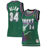NBA Ray Allen Milwaukee Bucks Women's 1996/97 Hardwood Classics Swingman Jersey - Green