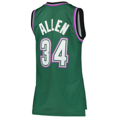 NBA Ray Allen Milwaukee Bucks Women's 1996/97 Hardwood Classics Swingman Jersey - Green