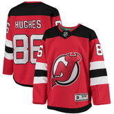 NHL Jack Hughes New Jersey Devils Youth Home Premier Player Jersey - Red