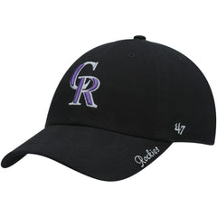 Colorado Rockies '47 Women's Team Miata Clean Up Adjustable Hat - Black Hats