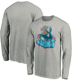 NHL San Jose Sharks Graffiti Shark Long Sleeve T-Shirt - Heather Gray