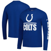 Indianapolis Colts Split Local Long Sleeve T-Shirt Royal