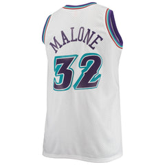 NBA Karl Malone Utah Jazz 1996/97 Big & Tall Hardwood Classics Swingman Jersey - White