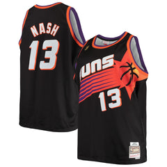 NBA Steve Nash Phoenix Suns 1996/97 Big & Tall Hardwood Classics Swingman Jersey - Black