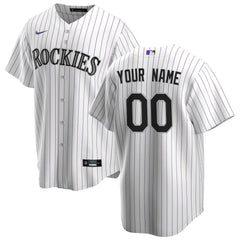 MLB Colorado Rockies Nike Home Replica Custom Jersey - White
