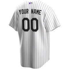 MLB Colorado Rockies Nike Home Replica Custom Jersey - White