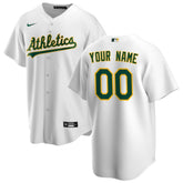 MLB Athletics Nike Home Replica Custom Jersey - White