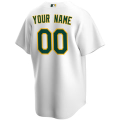 MLB Athletics Nike Home Replica Custom Jersey - White