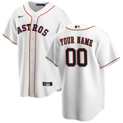 MLB Houston Astros Nike Home Replica Custom Jersey - White