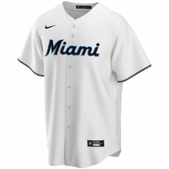 MLB Miami Marlins Nike Home Replica Custom Jersey - White
