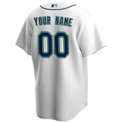 Seattle Mariners Nike Home Replica Custom Jersey - White Jerseys