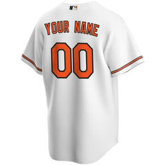 MLB Baltimore Orioles Nike Home Replica Custom Jersey - White