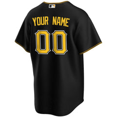 MLB Pittsburgh Pirates Nike Alternate Replica Custom Jersey - Black