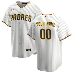 MLB San Diego Padres Nike Home Replica Custom Jersey - White