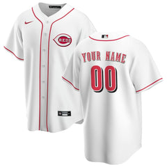 MLB Cincinnati Reds Nike Home Replica Custom Jersey - White