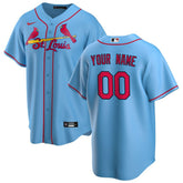 MLB St. Louis Cardinals Nike Alternate Replica Custom Jersey - Light Blue