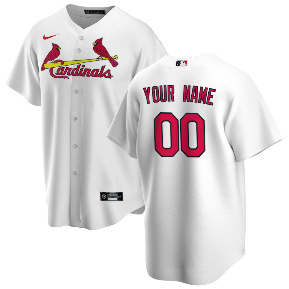 MLB St. Louis Cardinals Nike Home Replica Custom Jersey - White