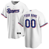 MLB Texas Rangers Nike Home Replica Custom Jersey - White