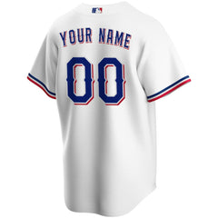 MLB Texas Rangers Nike Home Replica Custom Jersey - White