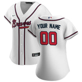 MLB Atlanta Braves Nike Women's Home Replica Custom Jersey - White