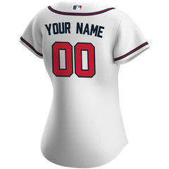 MLB Atlanta Braves Nike Women's Home Replica Custom Jersey - White