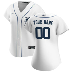 MLB Detroit Tigers Nike Women's Home Replica Custom Jersey - White