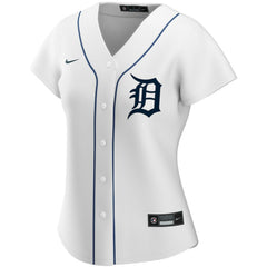 MLB Detroit Tigers Nike Women's Home Replica Custom Jersey - White