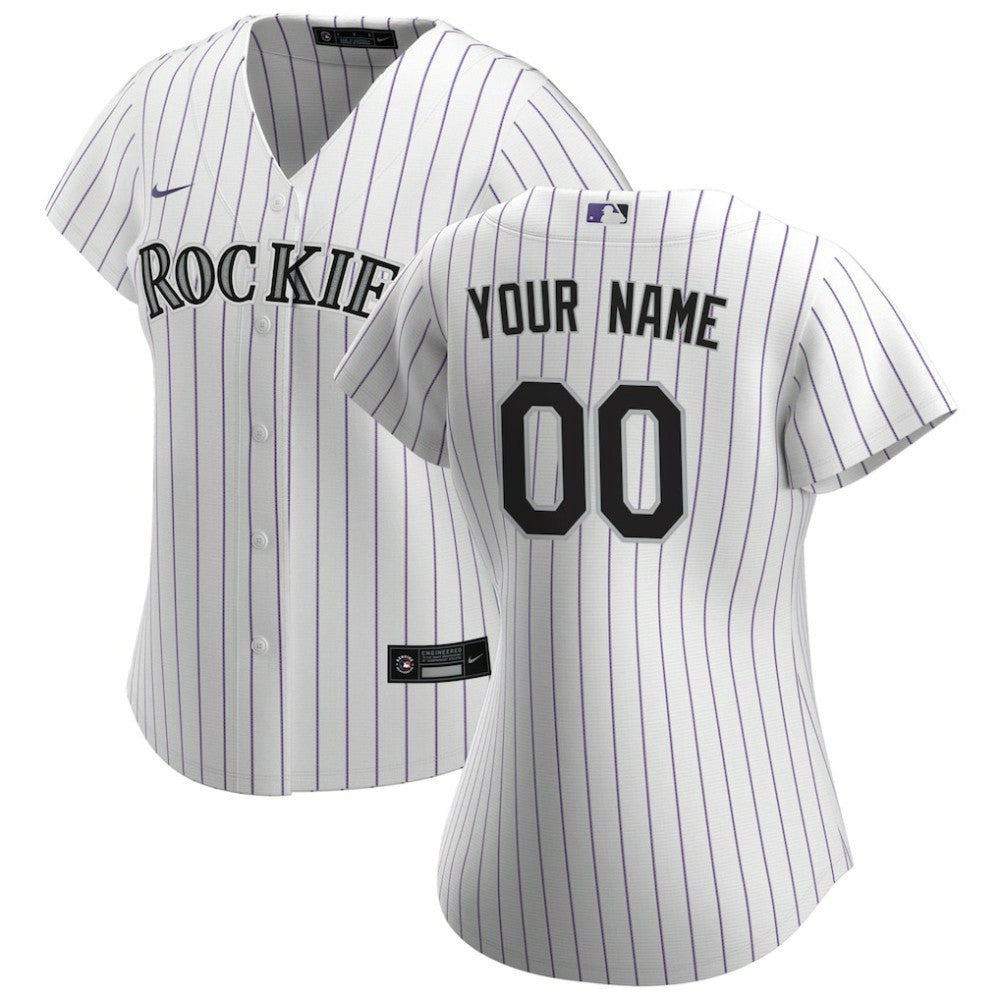 MLB Colorado Rockies Nike Women's Home Replica Custom Jersey - White