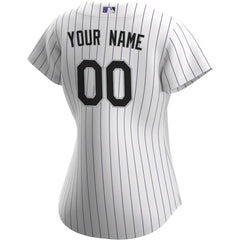 MLB Colorado Rockies Nike Women's Home Replica Custom Jersey - White