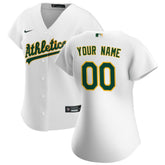 MLB Athletics Nike Women's Home Replica Custom Jersey - White