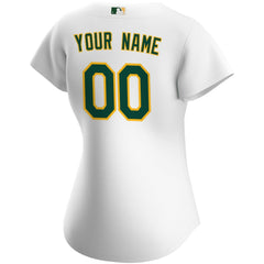 MLB Athletics Nike Women's Home Replica Custom Jersey - White