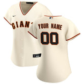 MLB San Francisco Giants Nike Women's Home Replica Custom Jersey - Cream