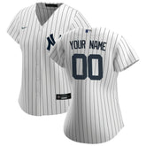 MLB New York Yankees Nike Women's Home Replica Custom Jersey - White